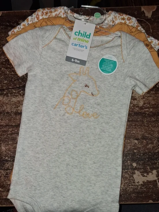 3 Pc Onesies 6-9 Months