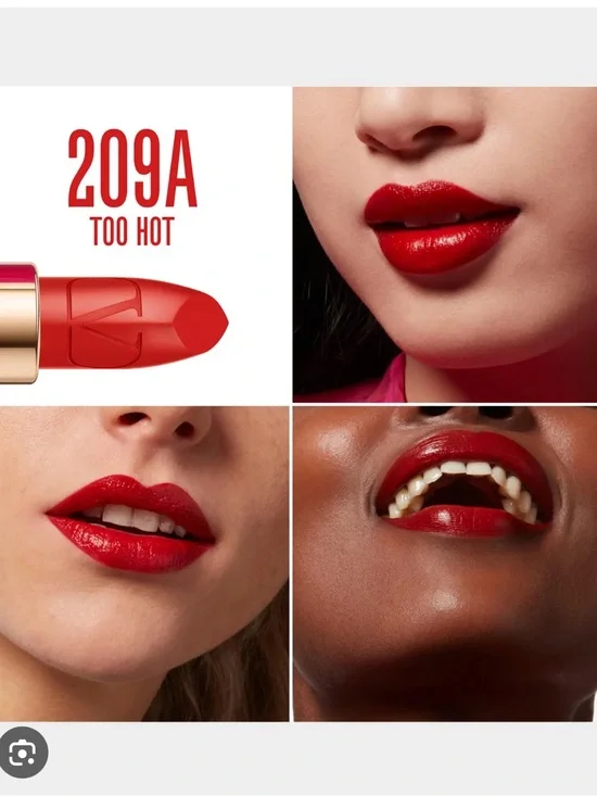 Valentino 209A too hot  Rosso Valentino Refillable Lipstick