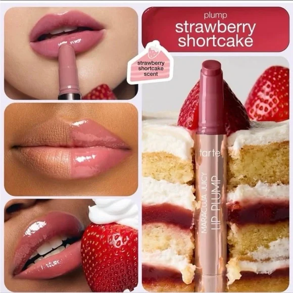 Tarte Maracuja Juicy Lip Plump Lipstick Lipgloss Strawberry Shortcake BNWB