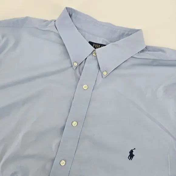 Polo Ralph Lauren Shirt Mens 2XB 2XL BIG Performance Button Down Short Sleeve