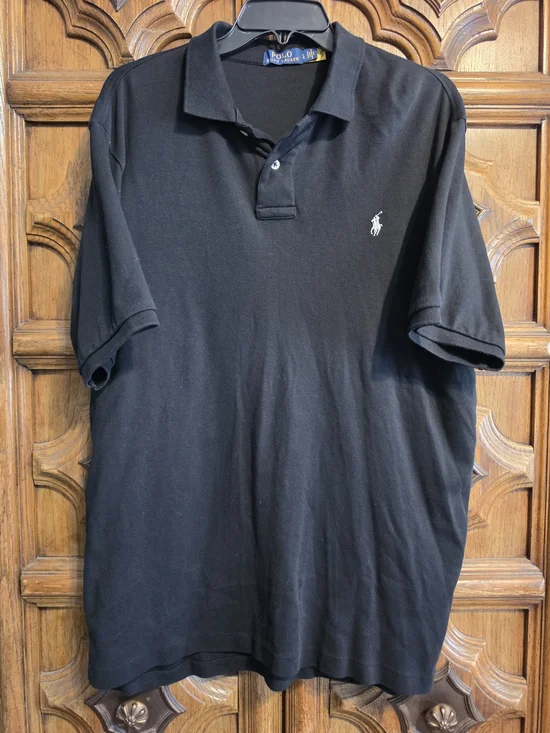 Polo by Ralph Lauren Black Polo with White Pony Emblem
