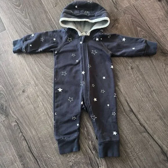 Starry Night Baby Onesie with Hood