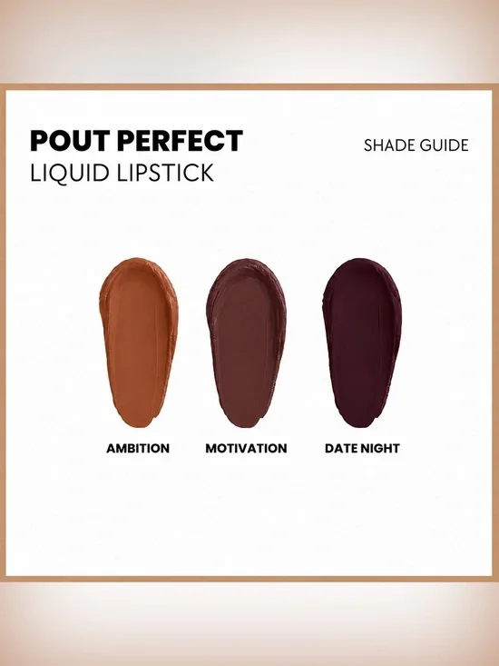 Ace Beaute Pout Perfect Liquid Lipstick Trio — Ambition, Motivation, Date Night
