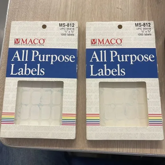 Lot Of (2) Maco MS-812 1/2 x 3/4