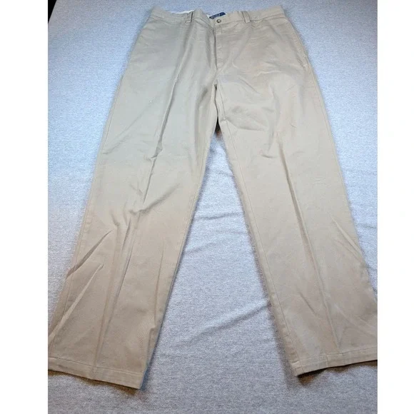 Polo Ralph Lauren Philip Pant Mens 38x32 Tan Khaki Classic Chino Cotton Straight