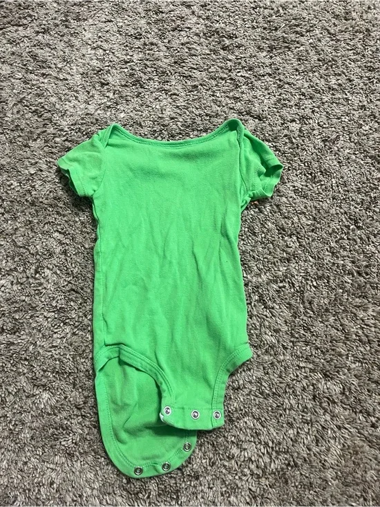 Carter's Bright Green Short-Sleeve One-Piece Bodysuit