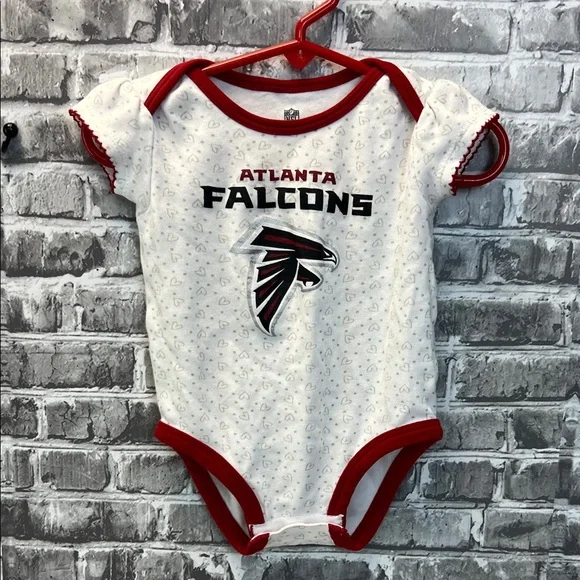 Baby girls‎ Atlanta Falcons Baby Onesie - Red and White