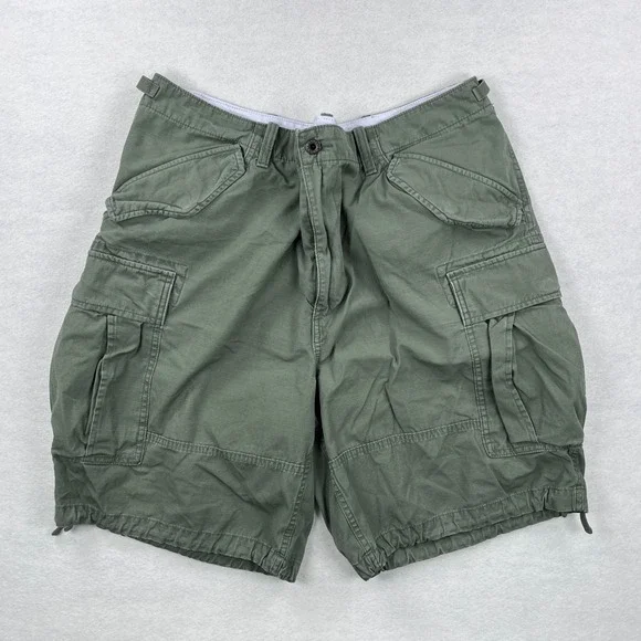 Polo Ralph Lauren Mens 40 Olive Green Ripstop M65 Cargo Shorts Utility