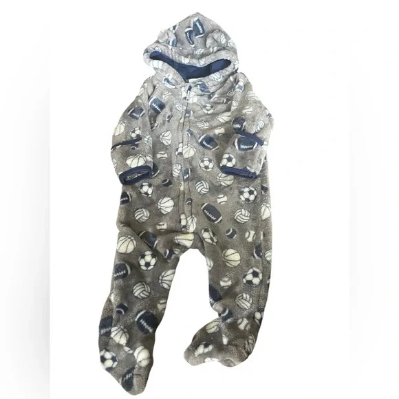 Cozy Sports-Themed One Piece 6-9 Month