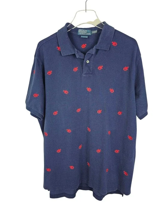 Polo Ralph Lauren Lobster Print Polo Shirt XL