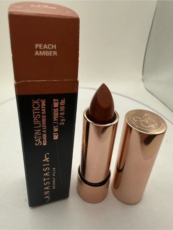 Anastasia Beverly Hills Satin Lipstick — Peach Amber Brown