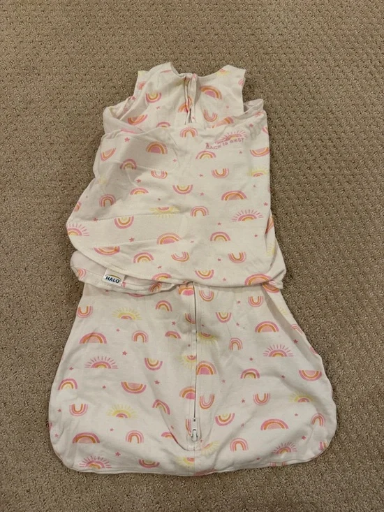 HALO Pink and Yellow Rainbow Sleep Sack