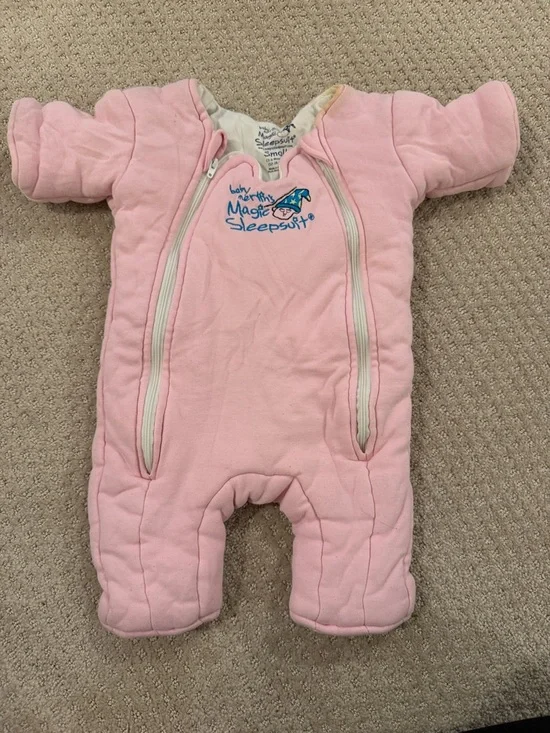 Magic Sleepsuit Baby Sleep Sack in Pink – Cozy Quilted Wearable Blanket