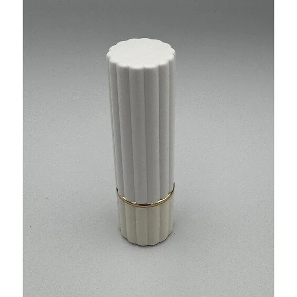 Vintage Estee Lauder All Day Lipstick Frosted Apricot White Ribbed Case NEW NOS