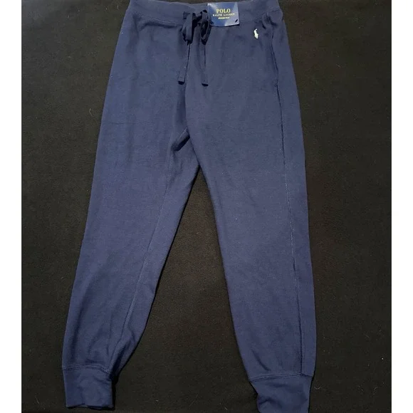 Polo Ralph Lauren Double Knit Jogger Blue Sweatpants Mens Size Large NWT