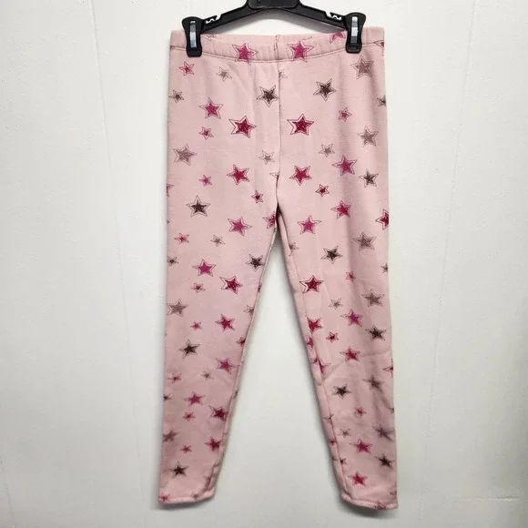 Gap Kids Pants Girls 2XL 14-15 Star Print Fleece Lined Pull‎ On Pajama Lounge