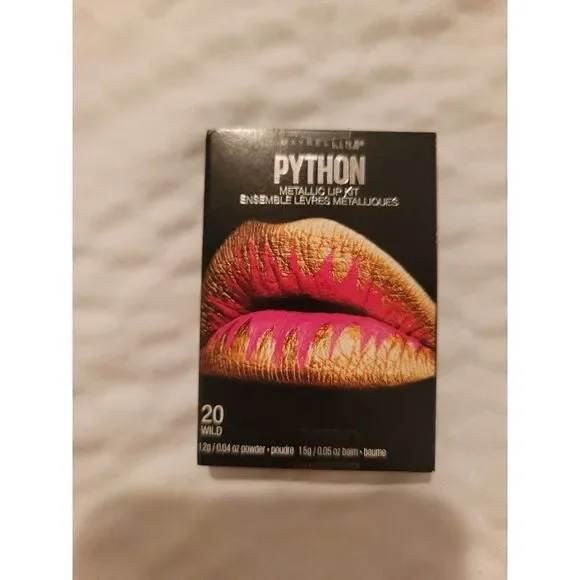 Maybelline New York Lip Studio Python 20 WILD Metallic Duo Portable Kit *SEALED*