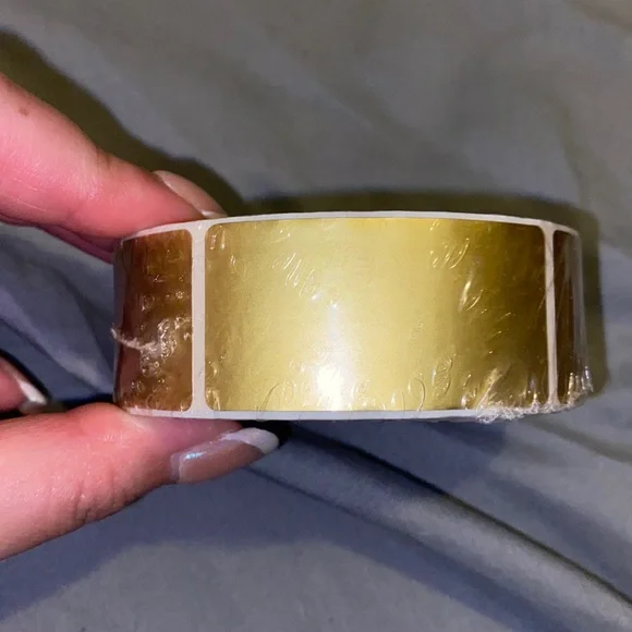 metallic gold stickers