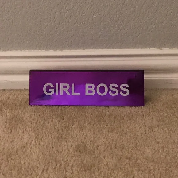 “Girl Boss” Desk sign