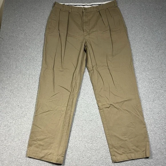 Polo Ralph Lauren Pants Mens 38x32 (Fit 36x31) Beige Chino Golf Pleated Straight
