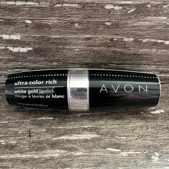 Avon ultra rich color white gold lipstick Glitzy A-301‎ bronze tan new sealed