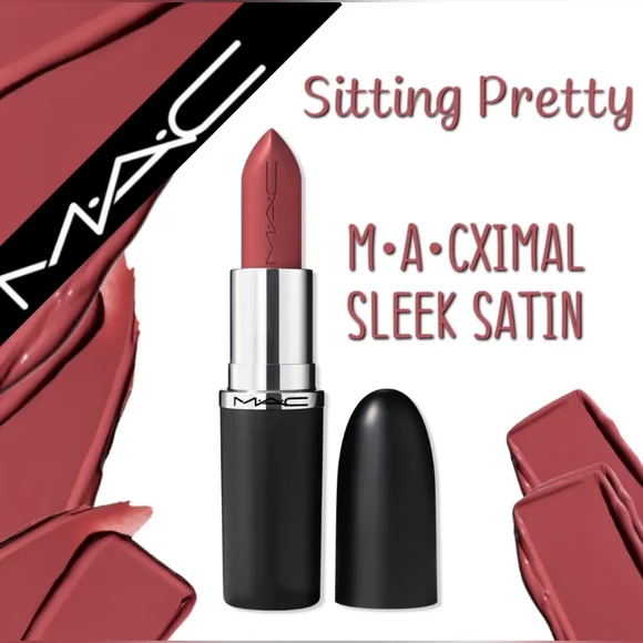 M•A•CXIMAL Sleek Satin Lipstick Sitting Rose Pretty Brand New in Box Authentic