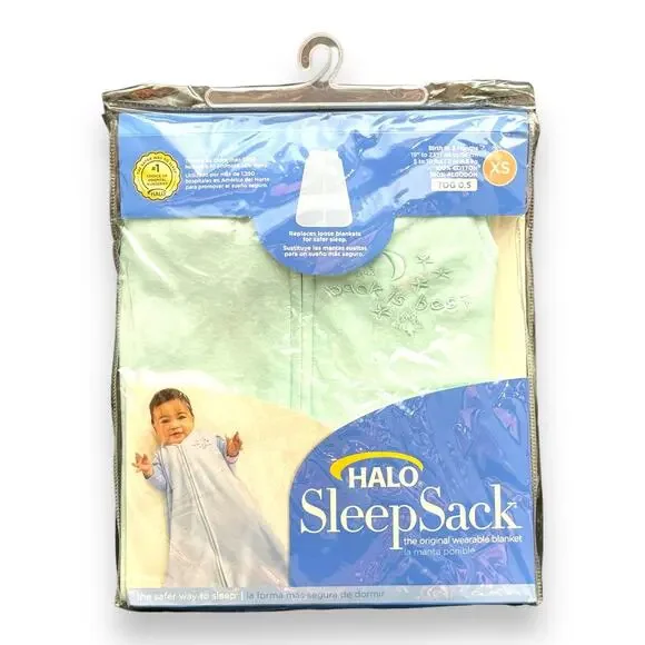 HALO SleepSack Wearable Blanket Mint Green XS 0-3 months