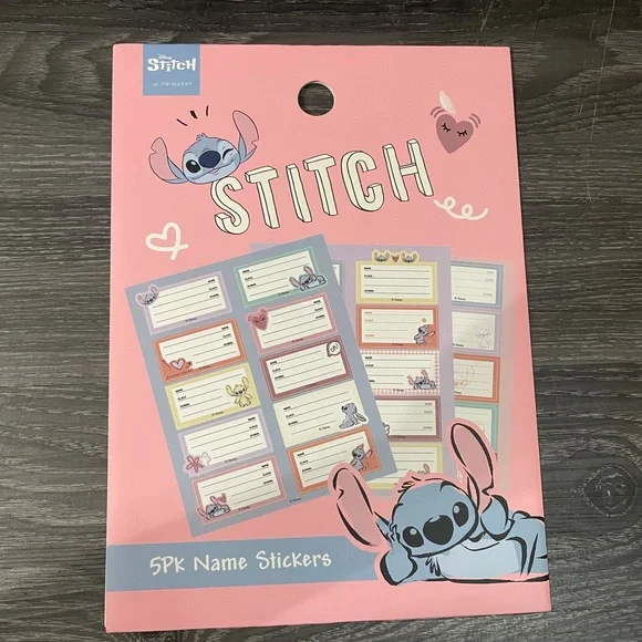 NWT Lilo and stitch 5 pack name stickers