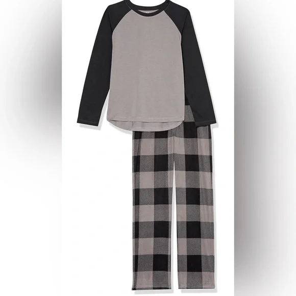 Pajama Set GAP boys Flannel | Color Black and Gray | size 4 Boys | G3
