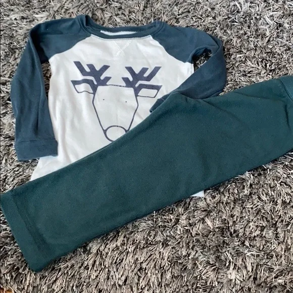 GAP reindeer pjs 3T fit is 2T.