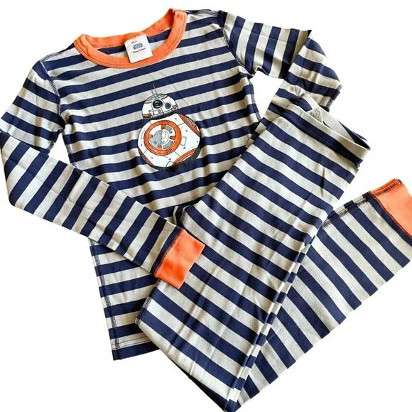 Hanna Andersson Disney Star Wars BB8 Organic Cotton PJs Pajamas Set‎ - Sz 12