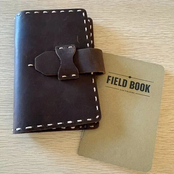 Field Book Elan Publishing Notebook and Leather Passport Wallet‎ with Card Slots