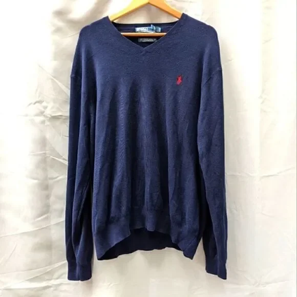 Polo by Ralph Lauren 100% pima cotton all season pullover sweater soft s…