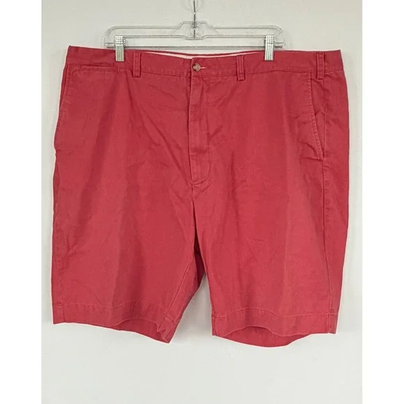 Vtg Polo Ralph Lauren Men Chino Short Salmon Pink Coral Red Size 42 Cotton Twill