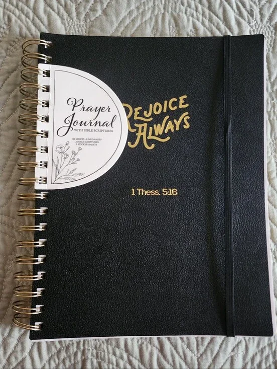 Spiral-Bound Prayer Journal With Bible Scripture
