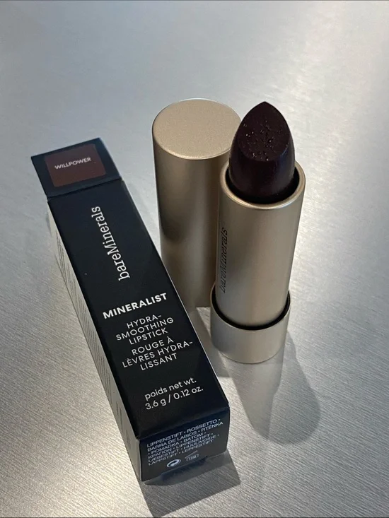 bareMinerals Mineralist Hydra-Smoothing Lipstick in Willpower NIB .12 oz