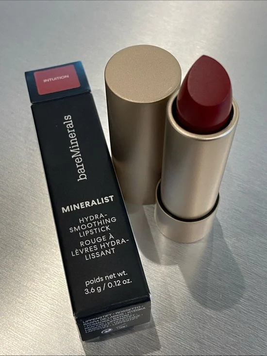 bareMinerals Mineralist Hydra-Smoothing Lipstick Intuition NIB .12 oz