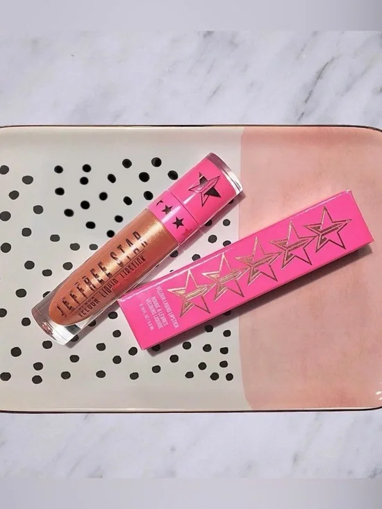 Jeffree Star Velour Liquid Lipstick P*SSY WHIPPED — Metallic Rose Gold BronzeNWT