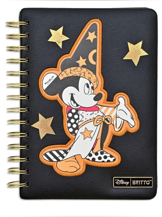 Disney Black & Gold Sorcerer Mickey Spiral Notebook