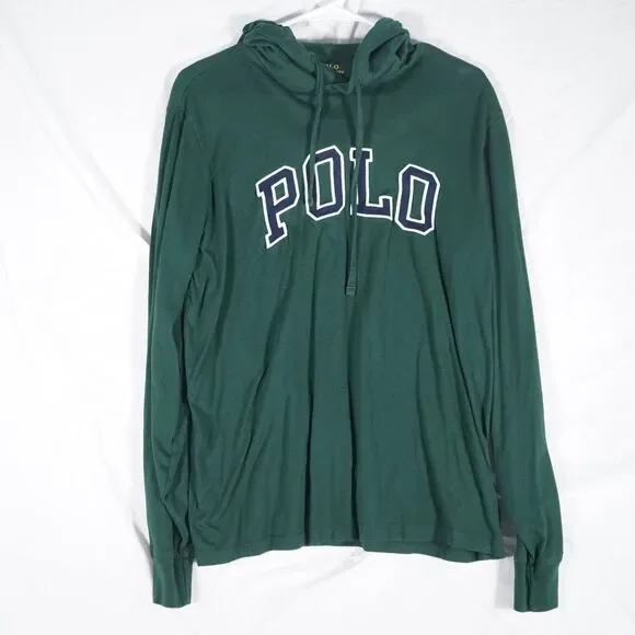 Polo Ralph Lauren Spellout Hoodie Green Medium