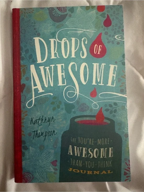 Drops of Awesome Journal - Teal & Red