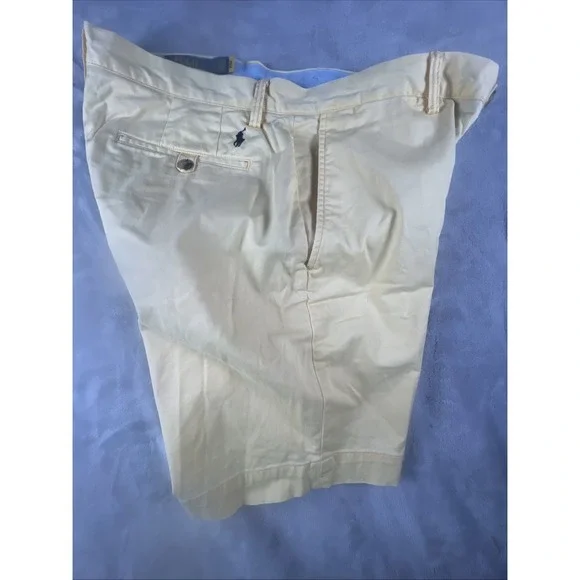 Polo Ralph Lauren Yellow Stretch Classic Fit Cotton Blend Mens Chino Size 33