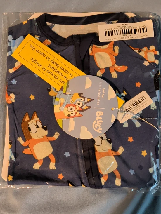 Little Sleepies Bluey Zipper PJs