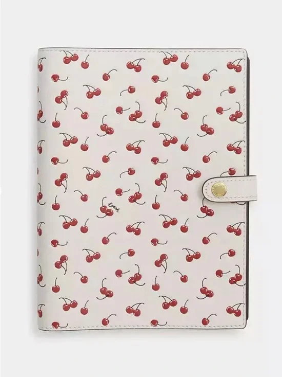 Coach Notebook With Cherry Print