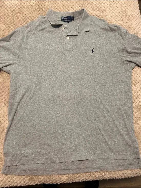 Polo by Ralph Lauren Men’s Light Gray Polo Shirt