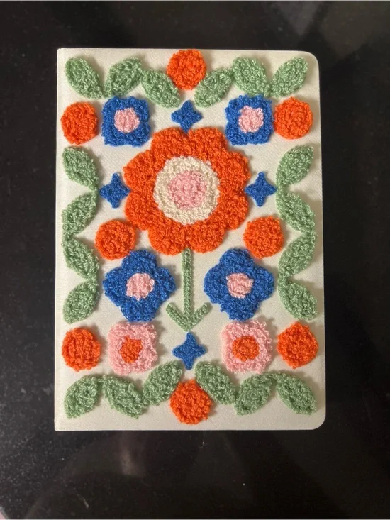 Floral Embroidered Journal