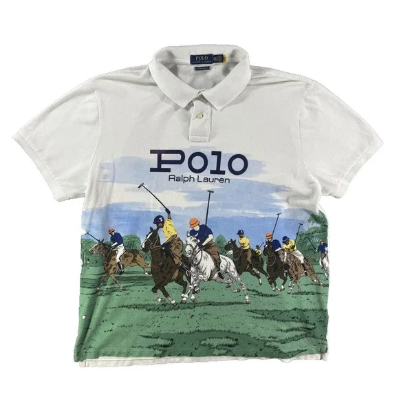 Polo Ralph Lauren Polo Stampede Polo Shirt Men's XXL Graphic Polo Match