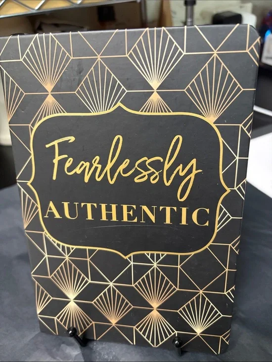 Fearlessly Authentic Black & Gold Journal