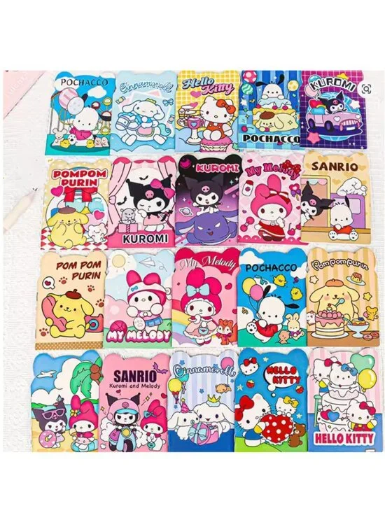 20-Pack Sanrio Mini Notebooks – Hello Kitty, Kuromi, My Melody & More