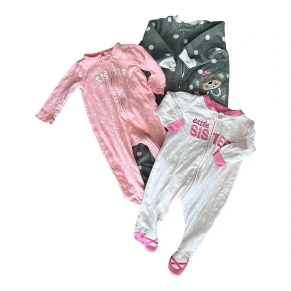 Carters Koala Baby 3pc Sleepwear Set Little Sister Sleepers & Monkey Sleep Sack